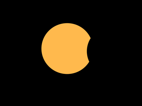 Solar Eclipse Animation (Tried my best to make it)