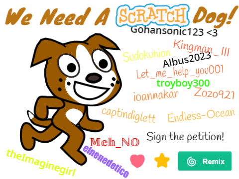 Petition to add a Scratch Dog! remix remix remix remix