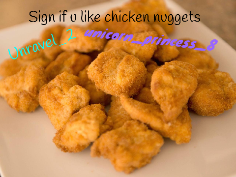 Sign if u like chicken nuggets remix