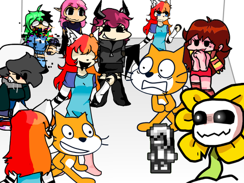 Almost all my FNF sprites in one! (Chaos)