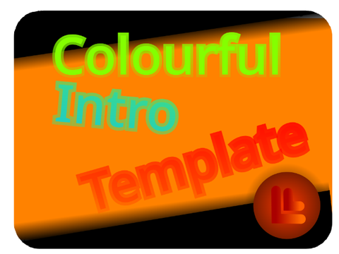Colourful intro template