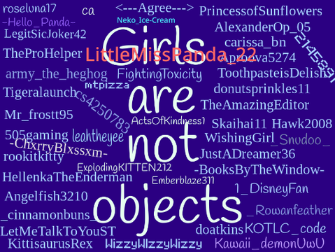 ✰GIRLS ARE NOT OBJECTS✰ remix