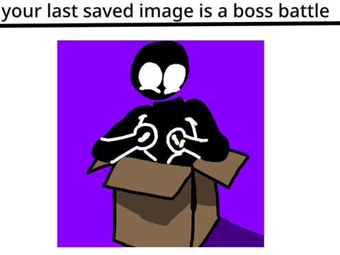 your last saved image is a boss battle and boss music is last saved audio
