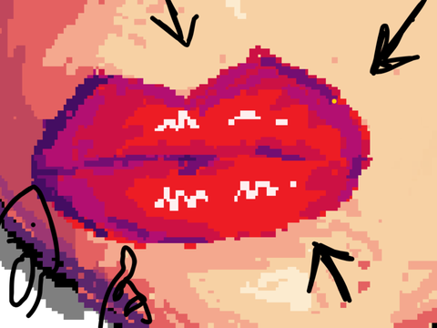 michael afton's gorgeojs lips 