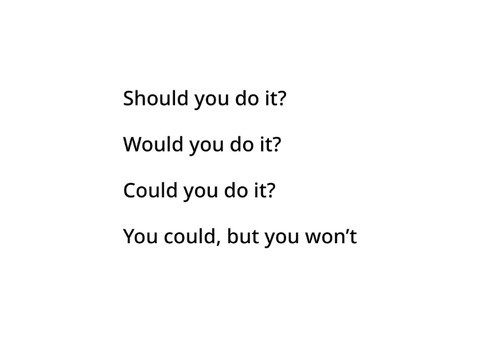 poem - should've, would've, could've