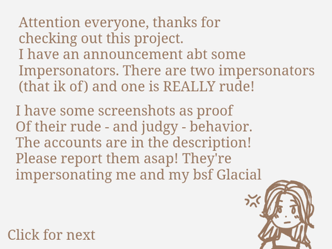 Impersonator notice