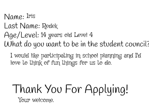 Student Council Application remix