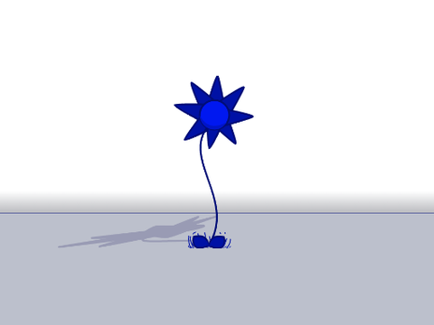 dark blue flower