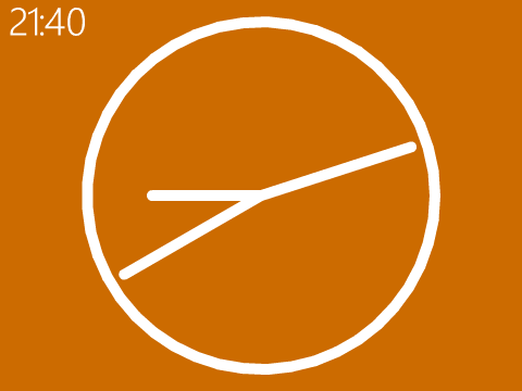 Flat Clock