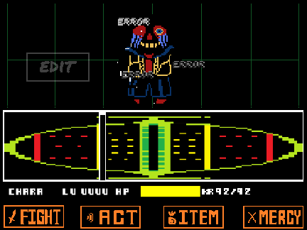 ERROR! sans fight