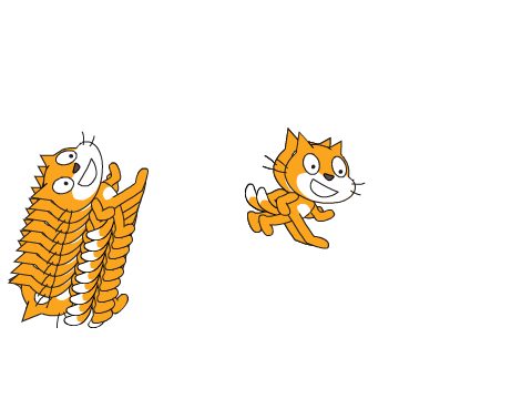 Stamp with scratch cat