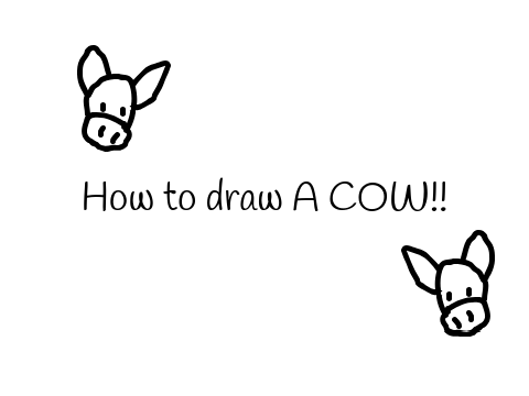 How to draw a Cow in 7 steps