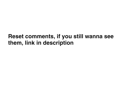 Comments reset