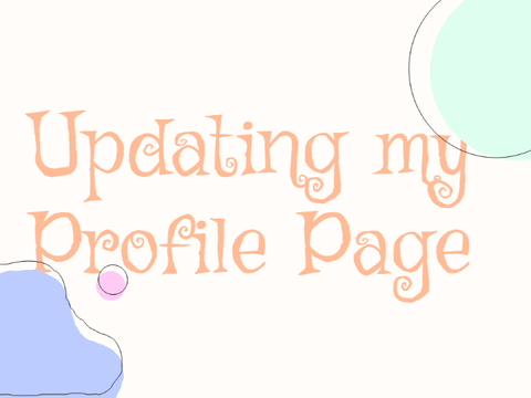 Updating Profile Page -- AJWombat