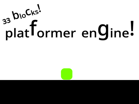 33 block Platformer engine