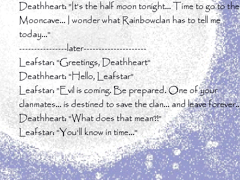 Lines for MoonClan: Warriors of the Skies Part One: "Be Prepared..."