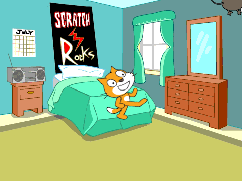 de kat met achtergronden