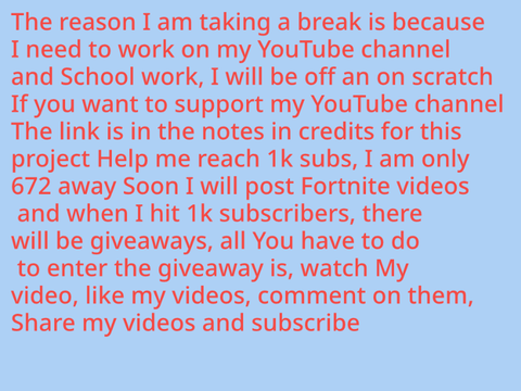 I’m Taking A Break