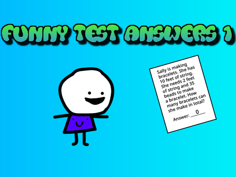 Funny Test Answers 1 (ft. -NuggieTV-) #animations #art #all #music