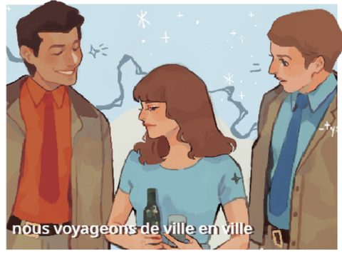nous voyageons de ville en ville || fanart