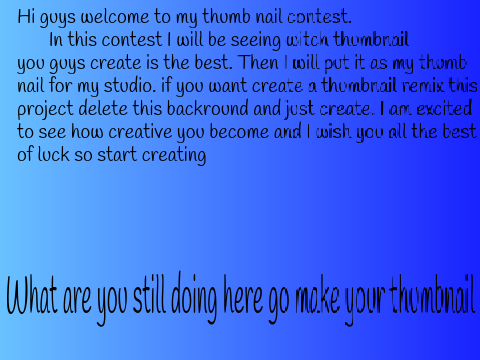 Thumb Nail Contest