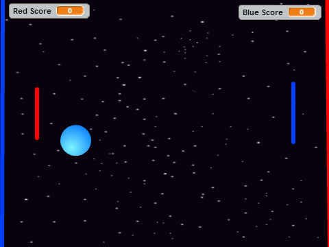 Two player Space Pong Game (PVP)
