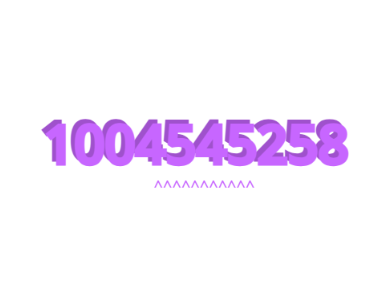 1000000000???                                                                 (1004545258) 