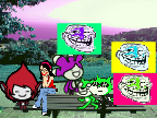 add yourself sittin' on a bench +1 remix remix