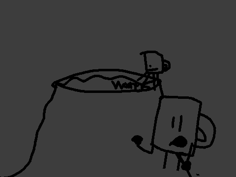 water into a volcano