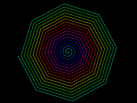 Octagon Spiral Pattern