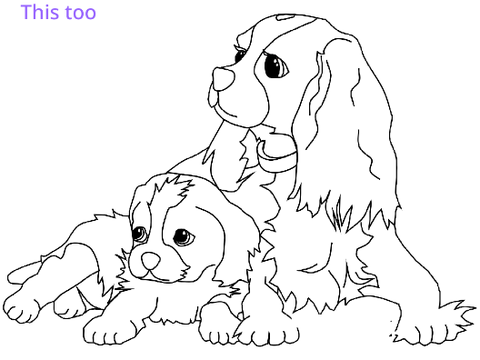 Mom and pup worried about where the dad dog is 