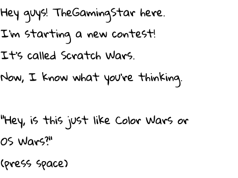 SCRATCH WARS ANNOUNCEMENT