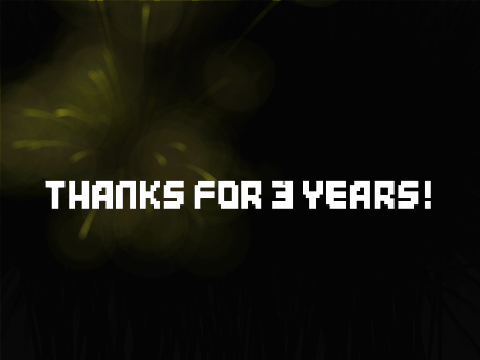 (ﾉ◕ヮ◕)ﾉ*.✧ Cheer's To 3 Years!