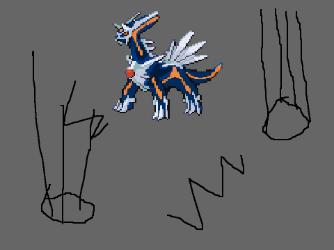 Add yourself fighting Primal Dialga