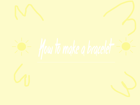 How to make a bracelet/ring