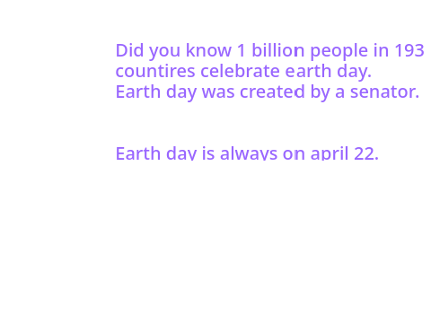 Earth Day facts