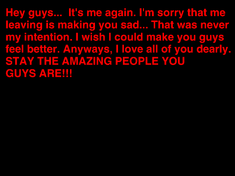I LOVE YOU GUYS