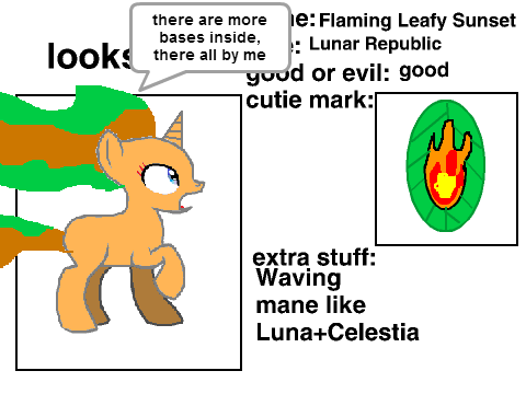 MLP Solar Empire vs Lunar republic RPG sign up for Flaming Leafy Sunset (Flaming Leaf)