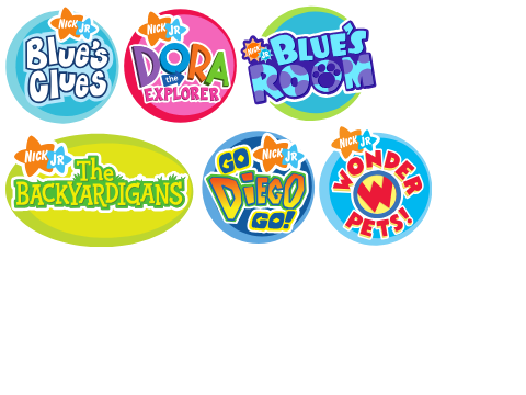 Nick Jr. Merchandise Logo Collection