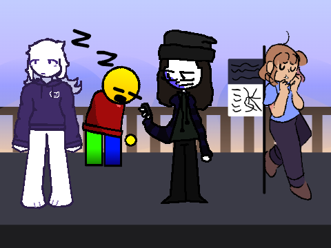 Add yo'self waiting for le bus!! (ﾉ꒦ີヮ꒦ີ)ﾉ･ﾟ