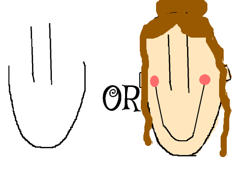 How I draw smile or some person.