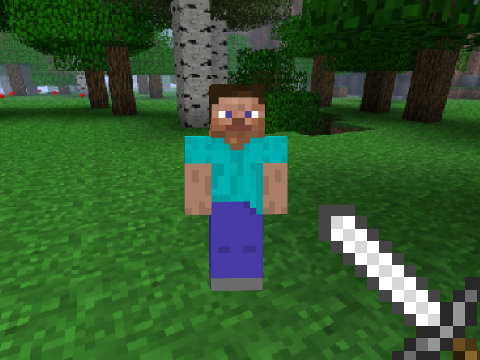 Minecraft 1.9 PVP sword practice