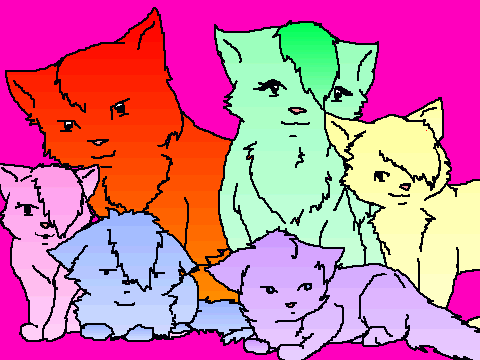 COLORING CONTEST- Cat family