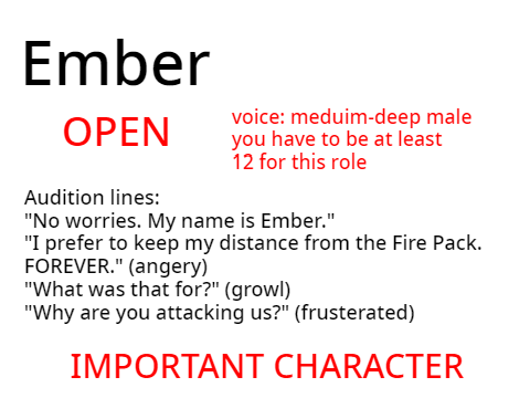 Ember Audition