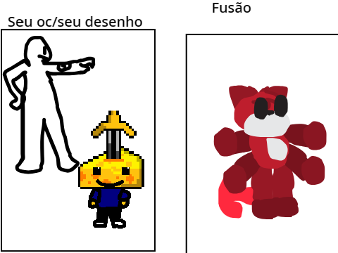 Farei seu oc /seu desenho numa fusão remix