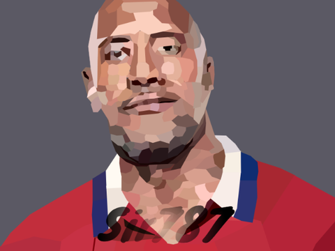 The rock poly art | #Polyart #all #art