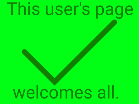 This user's page welcomes all. remix