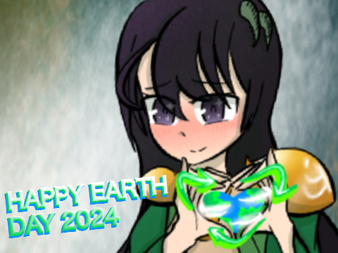 Earthling Politely Asks You to Recycle (Earth Day 2024)