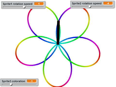 Curve-maker colourful