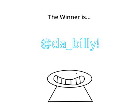 The winner is…
